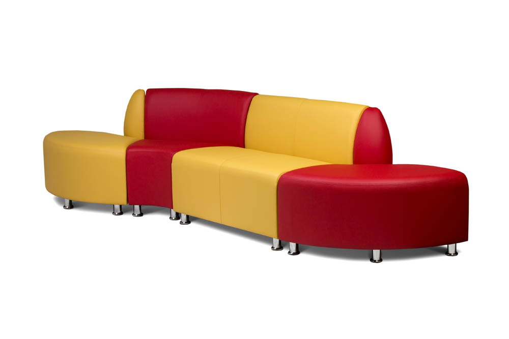 Canapé lumineux en cuir écologique